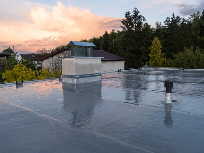 New roof installation