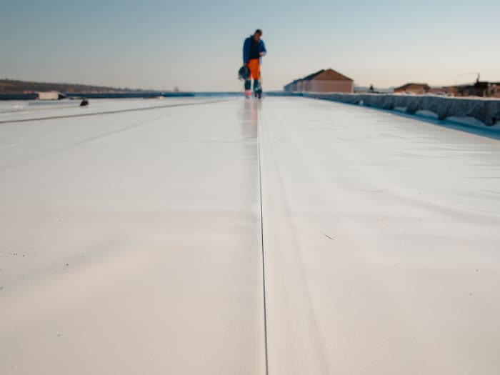 New roof installation