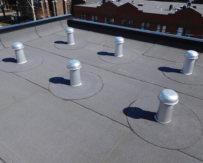 New roof installation